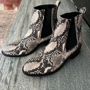 Steve Madden Snakeskin Ankle Boots